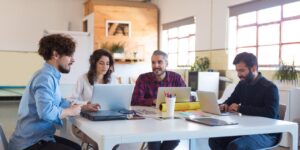 ai generated, meeting, office